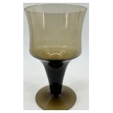 Assorted Mid Century Orrefors Smoke Glass Goblets & Stemware