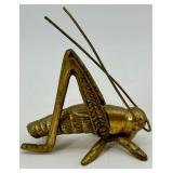 Pair Of Hand-Carved Polish Wood Candle Holders, Wooden Cheesebox, Brass Cricket, Apple and Bottle Opener