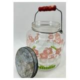 Spode Royal Jasmine Mimosa Glass Canister Jar with Creamer & Sugar Set and Blue Ridge Salt & Pepper