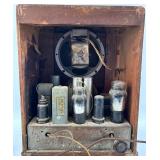 National Union Vintage Tube Radio - Wooden Cabinet
