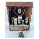 National Union Vintage Tube Radio - Wooden Cabinet