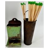 Danica Dragonfly Cup & Plate; Assorted Glass Bud Vases, Ticket Stabbers, Glove Forms & Match Holders