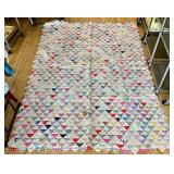Patchwork Triangle Quilt & Mixed Fabrics