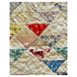 Patchwork Triangle Quilt & Mixed Fabrics