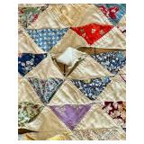 Patchwork Triangle Quilt & Mixed Fabrics