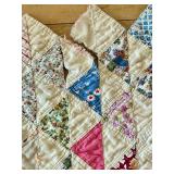 Patchwork Triangle Quilt & Mixed Fabrics
