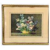 F Streckenbach Floral Bouquet Print