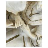 Alt Meissen Art Sanssouci Scene Porcelain Relief in Gilt Rococo Frame #1