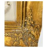 Alt Meissen Art Sanssouci Scene Porcelain Relief in Gilt Rococo Frame #2