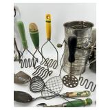 Vintage Kitchen Tools including Bromwell