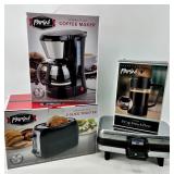 Parini Coffee Maker - 2-Slice Toaster - Belgian Waffle Maker - Essentials Collection