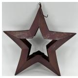 Lamp, Star Shaped Metal Candle Holder & Glass Vase