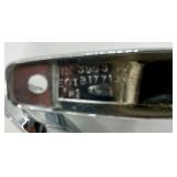 Set of Four Chrome Square Side Mirror Heads with Mounting Arms - Vintage Auto Hardware