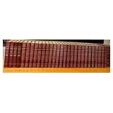 Encyclopaedia Britannica Set - Leather-Bound Multi-Volume Encyclopedia and Bookshelf