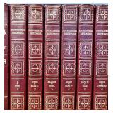 Encyclopaedia Britannica Set - Leather-Bound Multi-Volume Encyclopedia and Bookshelf
