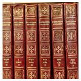 Encyclopaedia Britannica Set - Leather-Bound Multi-Volume Encyclopedia and Bookshelf