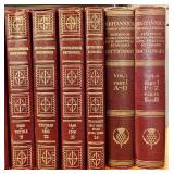 Encyclopaedia Britannica Set - Leather-Bound Multi-Volume Encyclopedia and Bookshelf