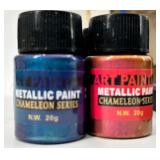 Assorted Art Supplies including NEW Yalida 24 Color Acrylic Paint Set & Draful Dual Tip Markers & Brushes - New in Box