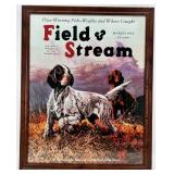 Framed Field & Stream Poster - Old Merriment Blue Gun Dog Story