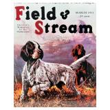 Framed Field & Stream Poster - Old Merriment Blue Gun Dog Story