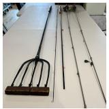Assorted Fishing Rods & Reels