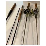 Assorted Fishing Rods & Reels