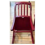 Pair of Slat-Back Wood Dining Chairs