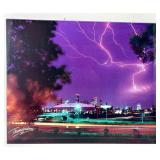 ThunderDome Lightning City Skyline Art Print