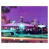 ThunderDome Lightning City Skyline Art Print
