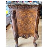 Ornate Carved Dresser with Removable Marble-Top