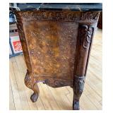 Ornate Carved Dresser with Removable Marble-Top