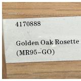 Golden Oak Rosette Wooden Blocks (Lot of 60)