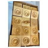 Wooden Rosette Blocks (Lot of 50)