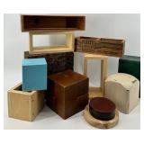 Assorted Wooden Risers, Blocks & Boxes
