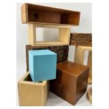 Assorted Wooden Risers, Blocks & Boxes