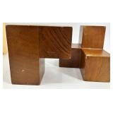 Assorted Wooden Risers, Blocks & Boxes