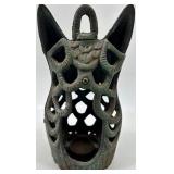 Cast Iron Owl Candle Holder - Decorative Sculpture