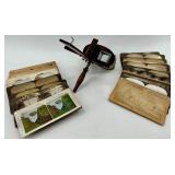 Antique Keystone View Company Stereoscope with Stereo Cards