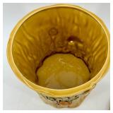 Vintage Geo. Z. Lefton Mushroom Lidded Jar with Bark-Textured Base