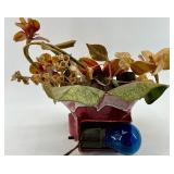 Vintage Lighted Console Deer Lamp, Vintage Ceramic Bunny Candle Holder & Bee Dish (Lot of 3)