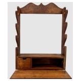 Wooden Gun Rack with Integrated Drawer and Rifle Slots