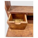 Wooden Gun Rack with Integrated Drawer and Rifle Slots