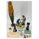 Assorted Religious including Goebel Bernini Angel Christmas Bell