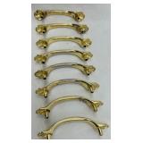 Assorted Gold Cabinet Knobs & Pulls