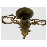 Bradley & Hubbard Neptune Candelabrum - Vintage Rococo Bronze with Gilt Accents