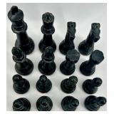 Marble Chessboard with Metal Playing Pieces