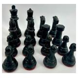Marble Chessboard with Metal Playing Pieces