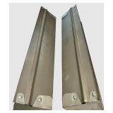 Two Foldable Metal Sawhorses for Workshop or Jobsite