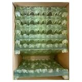 6 Acrylic Tile Panel with Carved Floral Relief