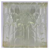7 Acrylic Tiles with Leaf Motif Relief